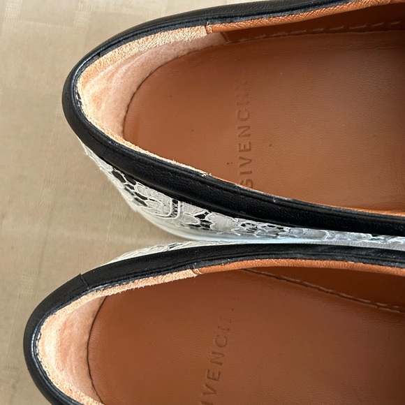 Givenchy Leather with Lace Overlay Slip On Sneakers - Picture 10 of 14